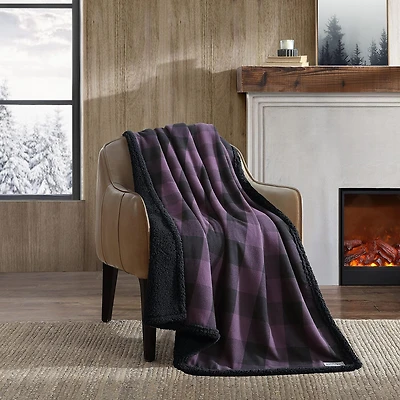Eddie Bauer Cabin Plaid Cotton Flannel Lightweight Throw