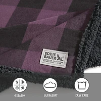 Eddie Bauer Cabin Plaid Cotton Flannel Lightweight Throw