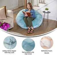 Duncan Furry Bean Bag Chair