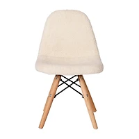 Zula Padded Sherpa Side Chair for Kids