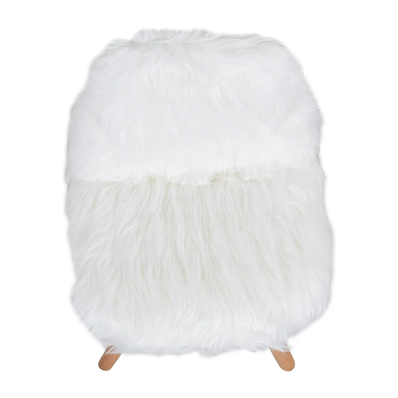 Zula Shaggy Dog Accent Chairs for Kids - Set of 4