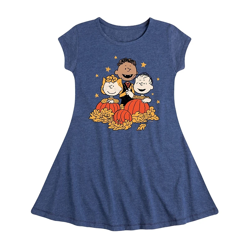 Big Kid Girls Crew Neck Short Sleeve Peanuts T-Shirt