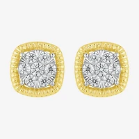 Diamond Blossom (G, Si2) 1/5 CT. Lab Grown White Diamond 10K Gold 10.1mm Stud Earrings