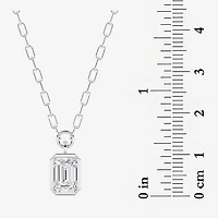 Grown Gorgeous (F, Vs2) Womens 1 3/4 CT. T.W. Lab-Grown Diamond 14K Gold 18 Inch Emerald-cut Pendant Necklace