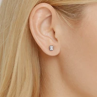 Grown Gorgeous (F,Vs2) 2 1/4 CT. T.W. Lab-Grown Diamond 14K Gold 8.8mm Emerald-cut Stud Earrings