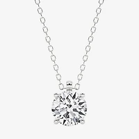 Grown Gorgeous (F, Vs2) Womens 1 1/8 CT. T.W. Lab-Grown Diamond 14K Gold or Platinum Round 18 Inch Pendant Necklace