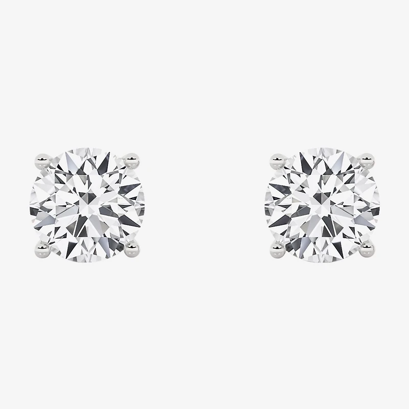 Grown Gorgeous (Vs2/F) 2 1/4 CT. T.W. Lab-Grown Diamond 14K Gold or Platinum 6.8mm Round Stud Earrings