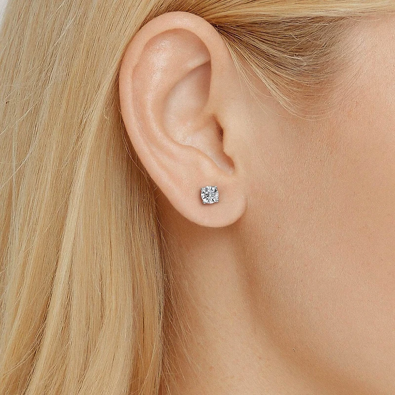 Grown Gorgeous (Vs2/F) 2 1/4 CT. T.W. Lab-Grown Diamond 14K Gold or Platinum 6.8mm Round Stud Earrings