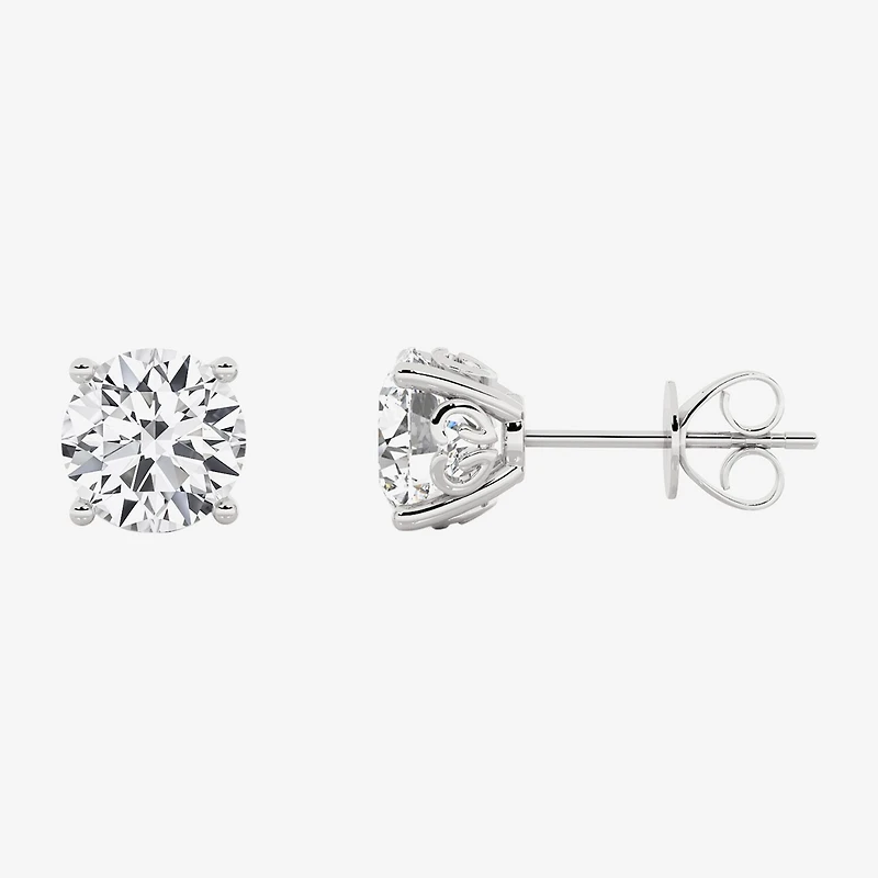 Grown Gorgeous (Vs2/F) 2 1/4 CT. T.W. Lab-Grown Diamond 14K Gold or Platinum 6.8mm Round Stud Earrings