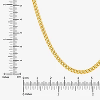 Made in Italy Unisex Adult 14K Gold 22 Inch Cuban Chain Necklace