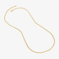 Made in Italy Unisex Adult 14K Gold 22 Inch Cuban Chain Necklace