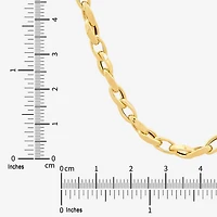 Made in Italy Mens 10K Gold 22 Inch Link Chain Necklace