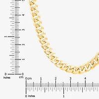 Made in Italy Mens 10K White Gold 14K White Gold 22 Inch Curb Chain Necklace