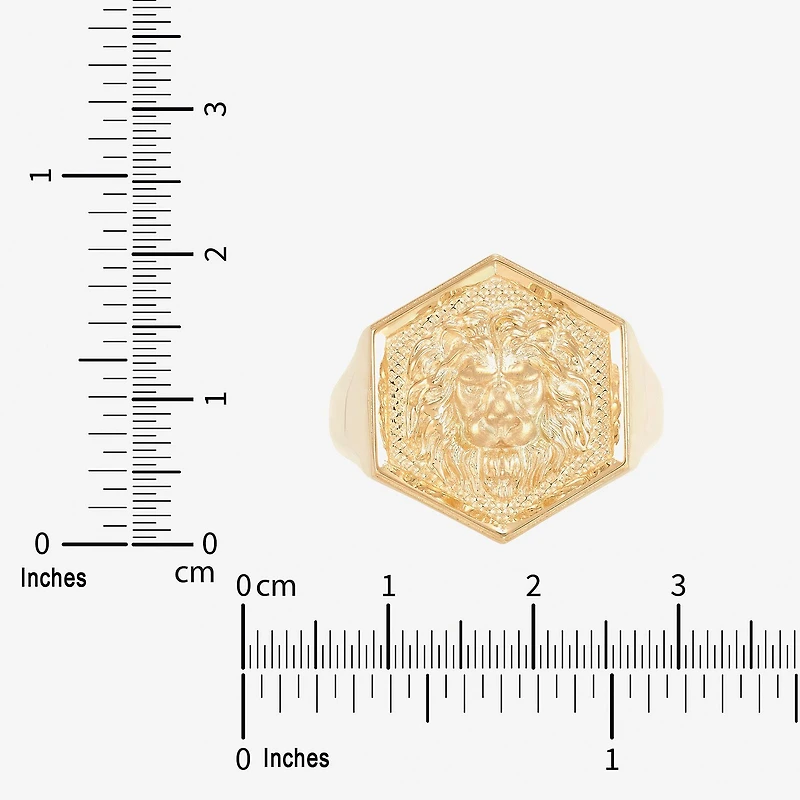 Mens 10K Gold Signet Ring