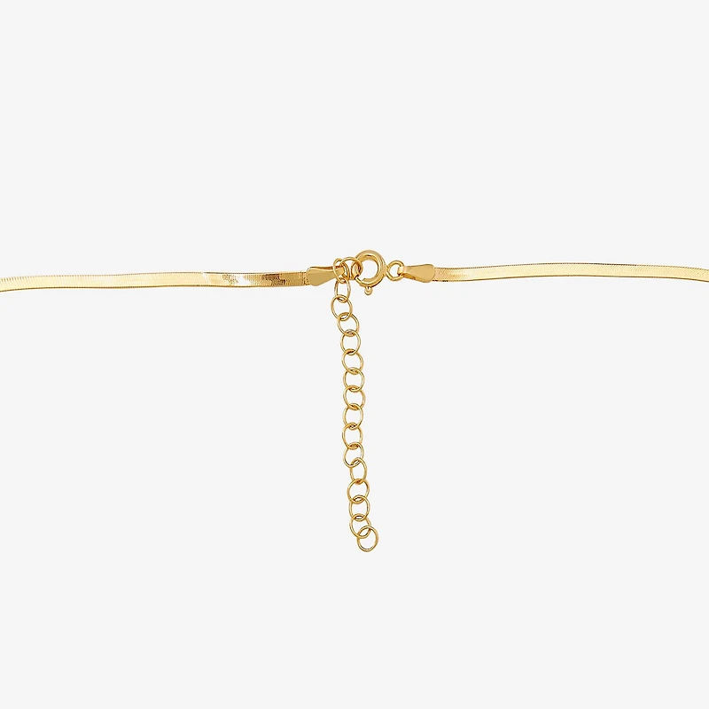 Made in Italy Unisex Adult 14K Gold 18 Inch Herringbone Chain Necklace