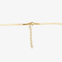 Made in Italy Unisex Adult 14K Gold 18 Inch Herringbone Chain Necklace