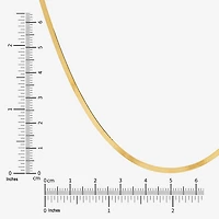 Made in Italy Unisex Adult 14K Gold 18 Inch Herringbone Chain Necklace