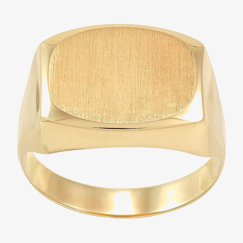 Mens 14K Gold Signet Ring