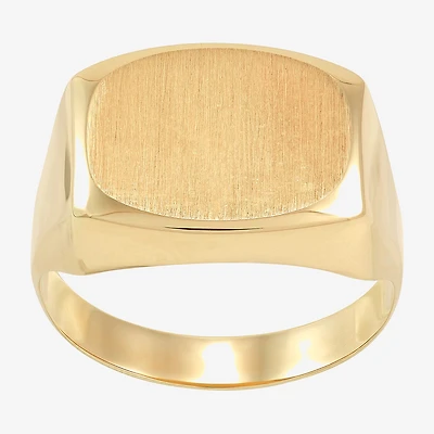 Mens 14K Gold Signet Ring