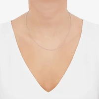 Womens 14K Gold Inch Singapore Chain Necklace