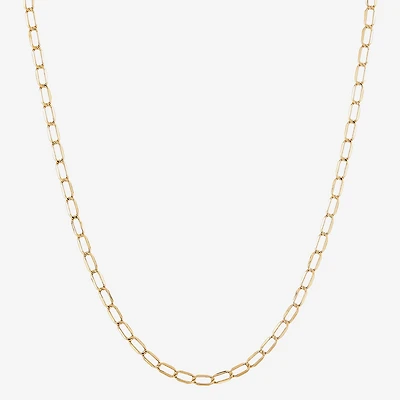 Unisex Adult 14K Gold Inch Curb Chain Necklace