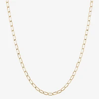 Unisex Adult 14K Gold 20 Inch Curb Chain Necklace