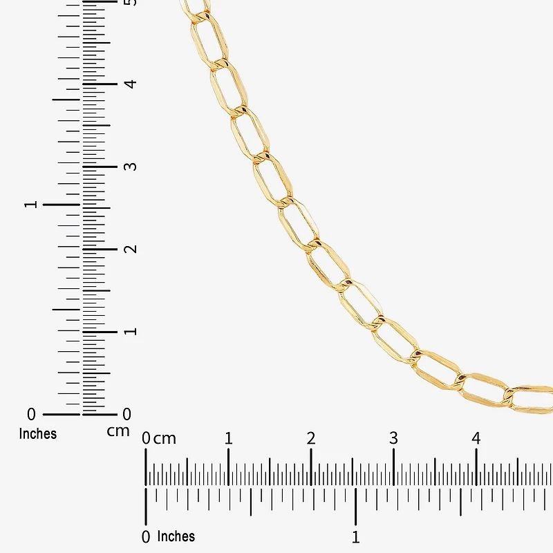 Unisex Adult 14K Gold 20 Inch Curb Chain Necklace