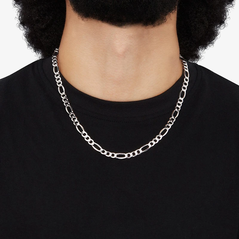 Made Italy Mens 10K Gold 22 Inch Link Necklace