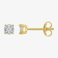 Yes, Please! Womens 1/10 CT. T.W. Lab Grown White Diamond 14K Gold Over Silver 2-pc. Jewelry Set