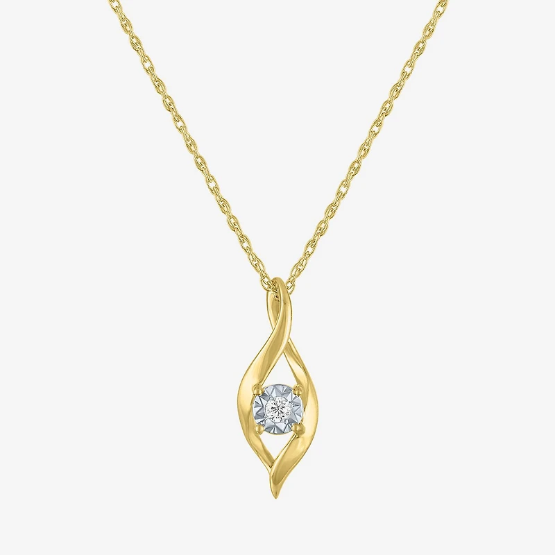 Yes, Please! Womens 1/10 CT. T.W. Lab Grown White Diamond 14K Gold Over Silver 2-pc. Jewelry Set