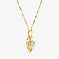 Yes, Please! Womens 1/10 CT. T.W. Lab Grown White Diamond 14K Gold Over Silver 2-pc. Jewelry Set