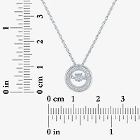 Yes, Please! (G-H, Si2-I1) Womens Diamond Accent Lab Grown White Diamond Accent Sterling Silver 18 Inch Pendant Necklace