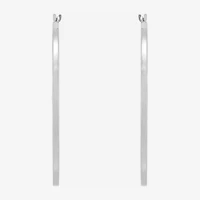 Womens 10K Gold 40mm Round Hoop Earrings