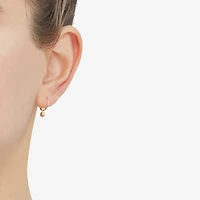 Womens 14K Gold Round Drop Earrings
