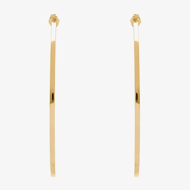 Womens 14K Gold 70mm Hoop Earrings