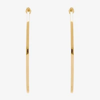 Womens 14K Gold 70mm Hoop Earrings
