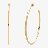 Womens 14K Gold 70mm Hoop Earrings