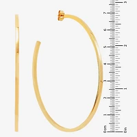 Womens 14K Gold 70mm Hoop Earrings