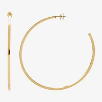 Womens 14K Gold 70mm Hoop Earrings