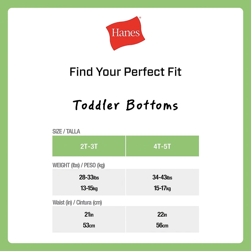 Hanes Toddler Boys 10 Pack Boxer Briefs Tub74p
