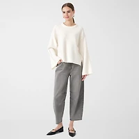 RM Rebecca Minkoff Womens Crew Neck Long Sleeve Pullover Sweater