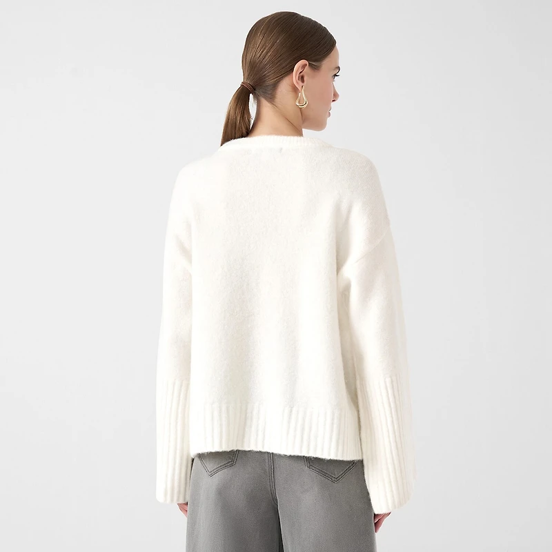 RM Rebecca Minkoff Womens Crew Neck Long Sleeve Pullover Sweater