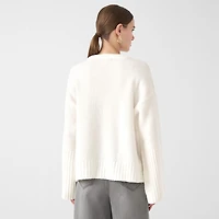 RM Rebecca Minkoff Womens Crew Neck Long Sleeve Pullover Sweater