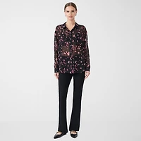 RM Rebecca Minkoff Womens Cuffed Long Sleeve Regular Fit Button-Down Shirt