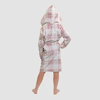Dream Big Peace Out Girls Plush Long Sleeve Mid Length Robe
