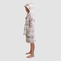 Dream Big Peace Out Girls Plush Long Sleeve Mid Length Robe