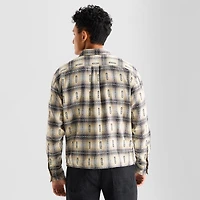 Arizona Mens Long Sleeve Boxy Fit Button-Down Shirt