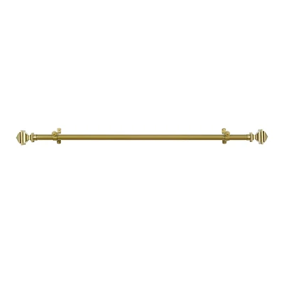 Buono II ¾" Adjustable Curtain Rod with Bach Finial