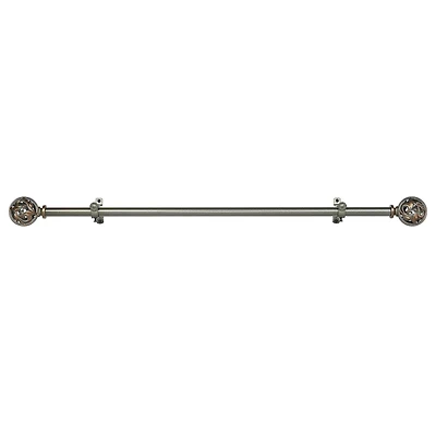 Buono II ¾" Adjustable Curtain Rod with Grace Finial