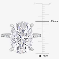 Womens 8 Ct.T.W. Lab Created White Moissanite 10K Gold Engagement Ring